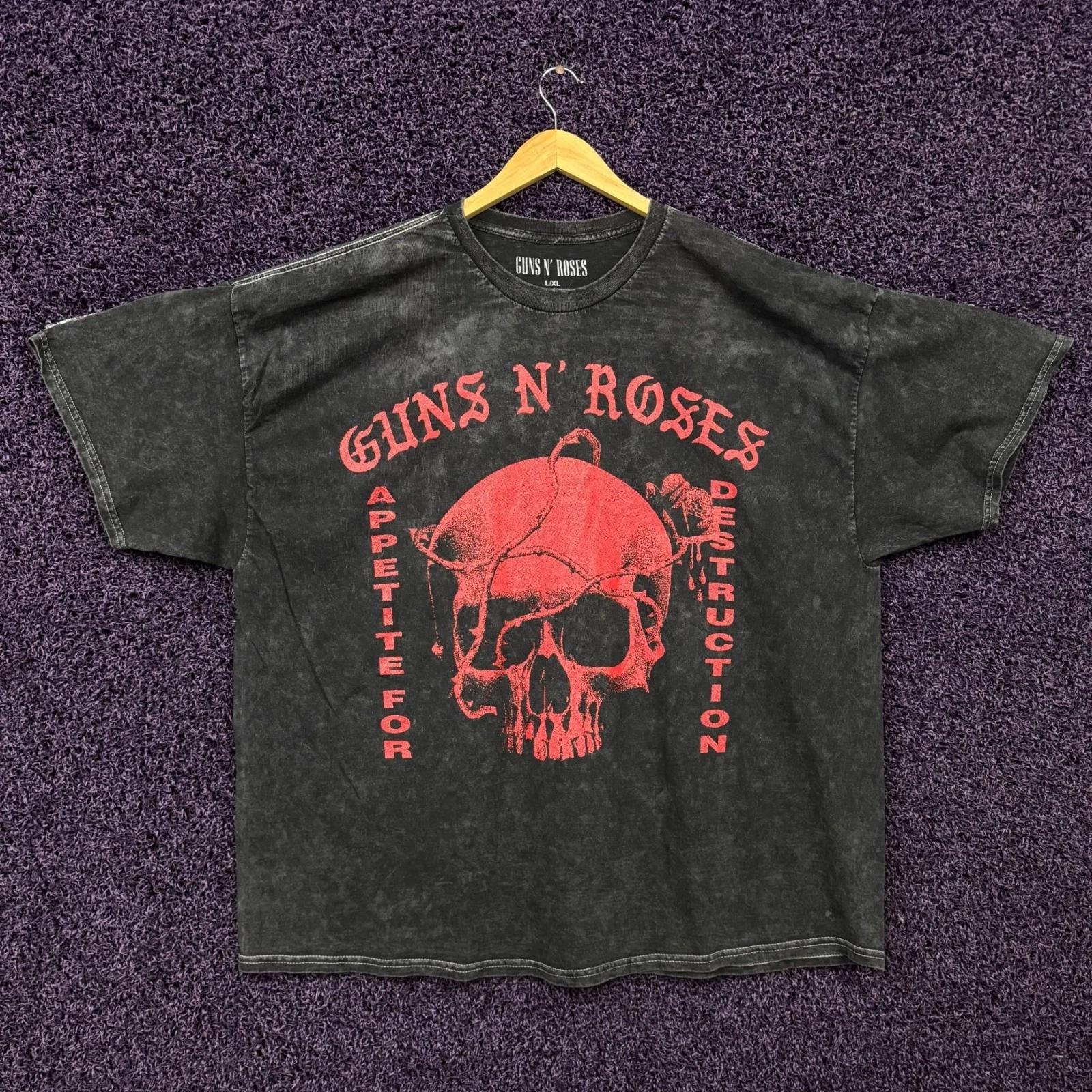 

Guns N’ Roses Appetite for Destruction Футболка оверсайз с минеральной стиркой Размер L/XL XL