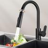 "1PC High Pressure Kitchen Faucet with 360° Pull-Out Spray Head, 2 Spray Modes Single Handle Mixer Tap, Water-Saving Anti-Leak