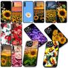 Sonnenblume Rose Blume Handyhülle für Samsung Galaxy S25 Edge S24 S23 FE Plus Ultra A16 A15 A55 A57 5G Schutzhülle