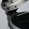 Stainless Steel Trash Can Silent Ergonomic Handle Kitchen Garbage Can with Antislip Footrest for