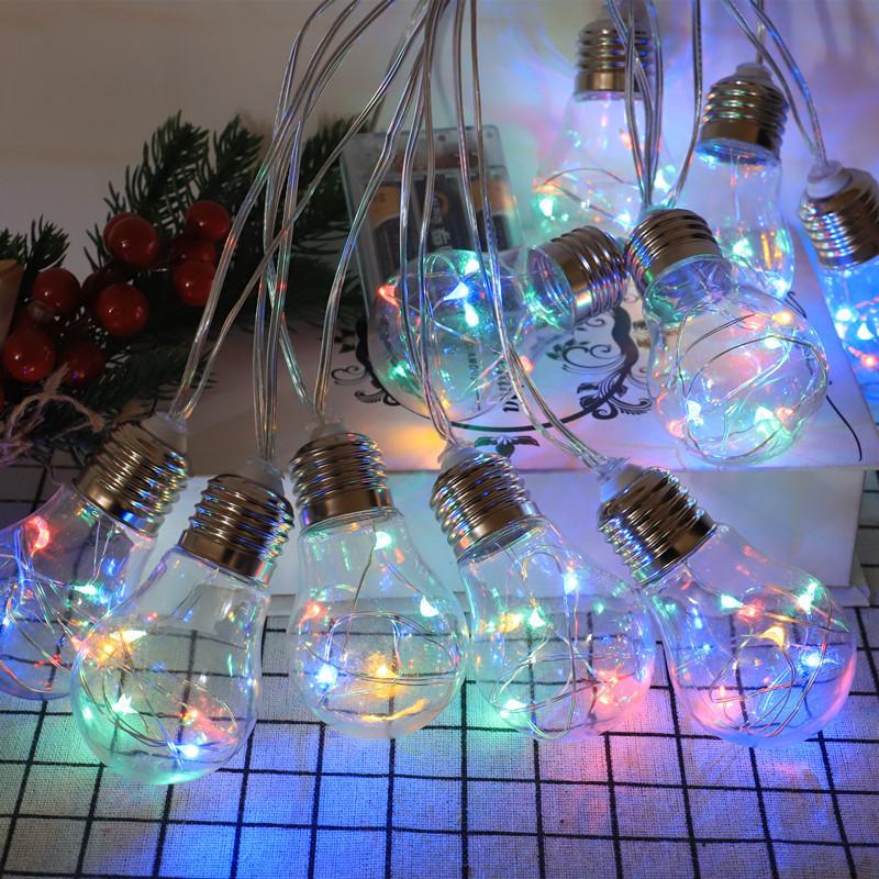 Solar LED String Lights - Copper Wire, Colorful Decorative Bulbs for Garden & Courtyard