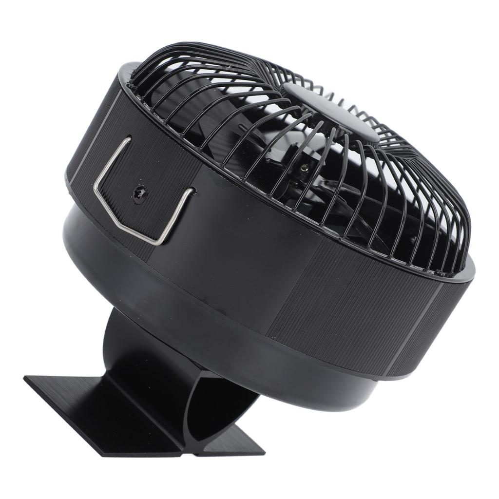 Round Fireplace Fan Heat Powered Stove Fan Aluminum Alloy Wood Burner Kerosene Stove Fan for