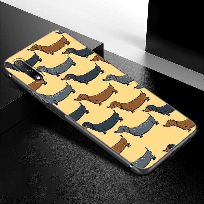 

Чехол для телефона с любовью к таксам для Huawei Honor 7A 8A 9X 20 Pro 8 10X Lite 9A 8C 9C 20E 7S 8S 20S 8X 10i 20i 30i Мягкая черная крышка Honor 30i