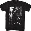 Billy Idol Music Billy On Motorcycle Image Adult Short Sleeve T Shirts Retro Style Graphic Tees