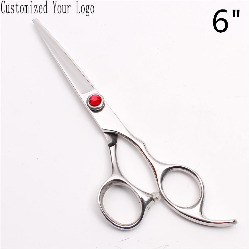 5" 5.5" 6" 440C Kundenspezifische Marke Gerade Schere Salon Haarschere Barbierschere Professionelle Friseurschere C9013