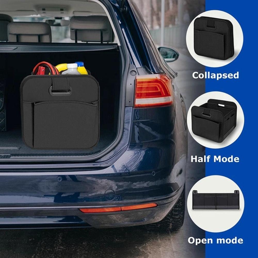 Collapsible Car Trunk Organizer Oxford Container Box Car Storage Organizer  Car Accessories