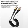 120W 6A Spring Cable Super Charging For Samsung S24 S23 USB C TO USB Type C Cable For iPhone 15 Plus Xiaomi 11 Quick Charger 3.0