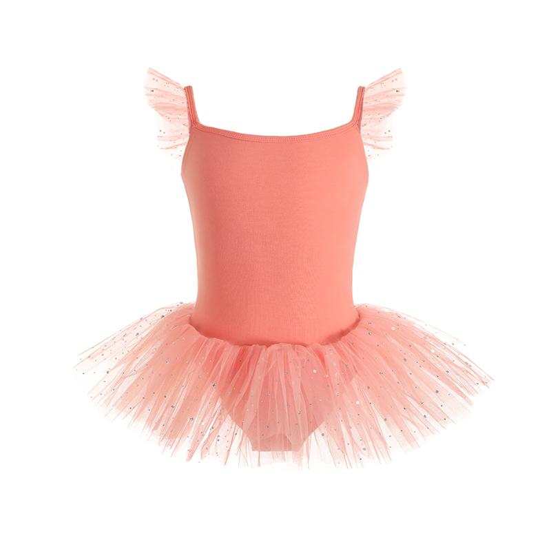 Süßes Kinder Ballett Kostüm Mädchen Kinder Ballett Rock Tanzkostüm mit Pailletten Kleid