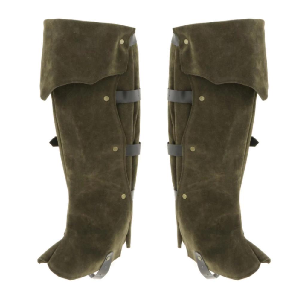 Leather Look Shin Guards Suede Texture Gaiter Unisex Design Leg Guards  Carnival Party