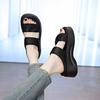High-end Thick-soled Cool Slippers for Women's Summer Outer Wear, New Models, Not Tired Feet To Increase Height, Soft-soled Beach One-word Sandals