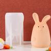 Dekoration Süßer Osterhase Silikonform Antihaft DIY Basteln 3D Hasenform Flexibel Wiederverwendbar Seifenherstellung Form Geschenk Erstellen