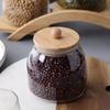 Transparent Airtight Glass Containers Moisture Proof Tea Storage Jar  Coffee Bean Seasoning