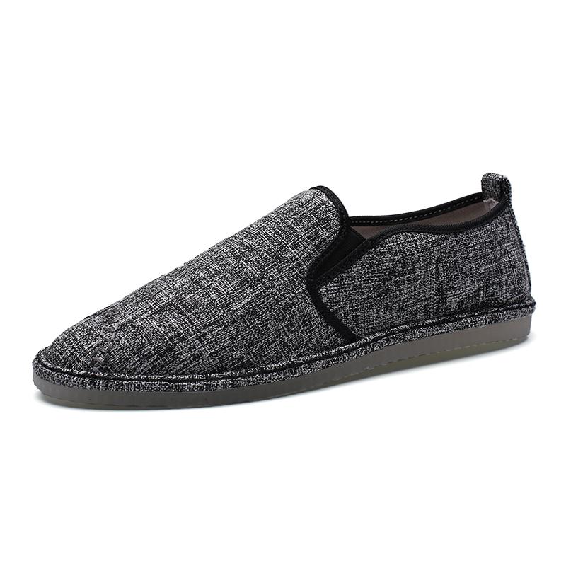 Beige White Breathable Linen Casual Mens Shoes Cloth Shoes Canvas Summer Leisure Flat Driving Shoes Walking Size 44