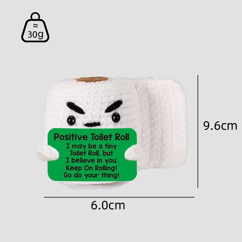 Bamboline Crochet Energia Positiva Mini Abbraccio Tascabile Per Regali di Laurea Patate Lavorate a Maglia Fatte a Mano Decorazioni per Scrivania