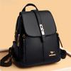 Mochilas de cuero de lujo para mujeres, para niñas, mochila informal, mochila negra vintage, mochilas escolares para niñas, mochila