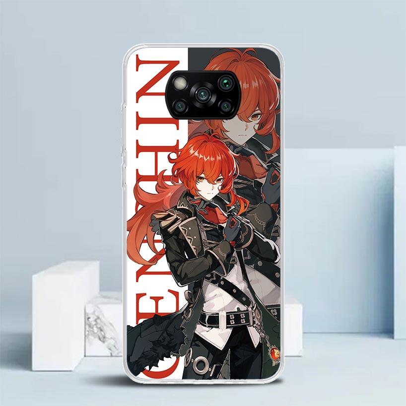 Genshin Impact Anime Phone Case For Xiaomi Poco F7 Ultra X5 X6 X7 Pro M7 Redmi 15C 15 13C 13 12C 12 10C 10 10A 9 9C 9A 9T Cover