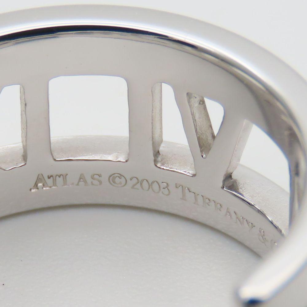 Gebraucht TIFFANY&Co. Ring Atlas EU#48.5 K18 Weißgold/Diamant 7.4g Weißgold offen