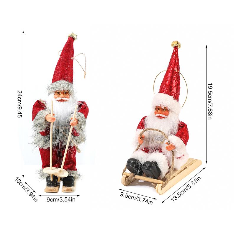 Christmas Christmas Doll Exquisite Christmas Decoration Home Decor Santa Claus Design Funny Multi-Color