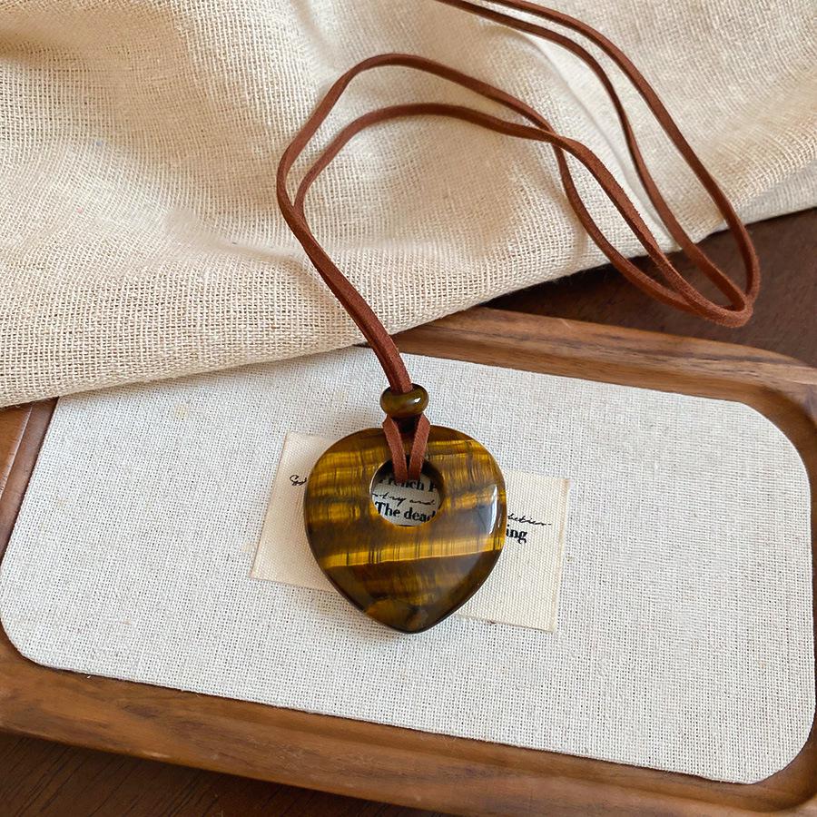 Minimalist Adjustable Acrylic Geometric Necklace - Versatile Fashion Sweater Chain