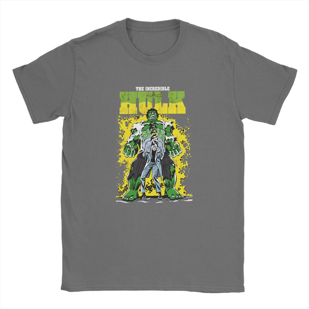 The Incredible Hulk TShirt Summer  100 Cotton TShirts For Adult Fashion Print Tshirt ShortSleeve Awesome Tops
