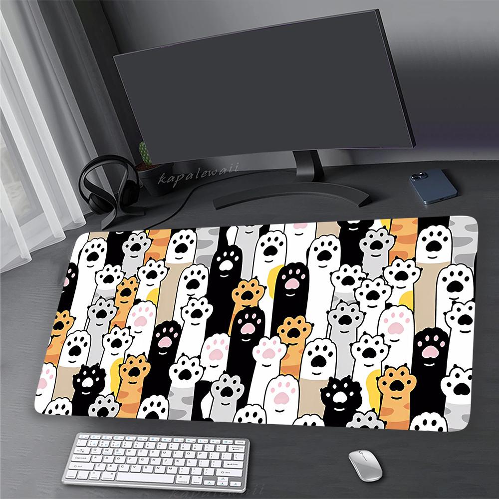 For All-Day Comfort Kawaii Cute Cat Mouse Pad Gaming Laptop Game Pads Mouse Mat Home Office Mousepad Desk Pad 900x400mm