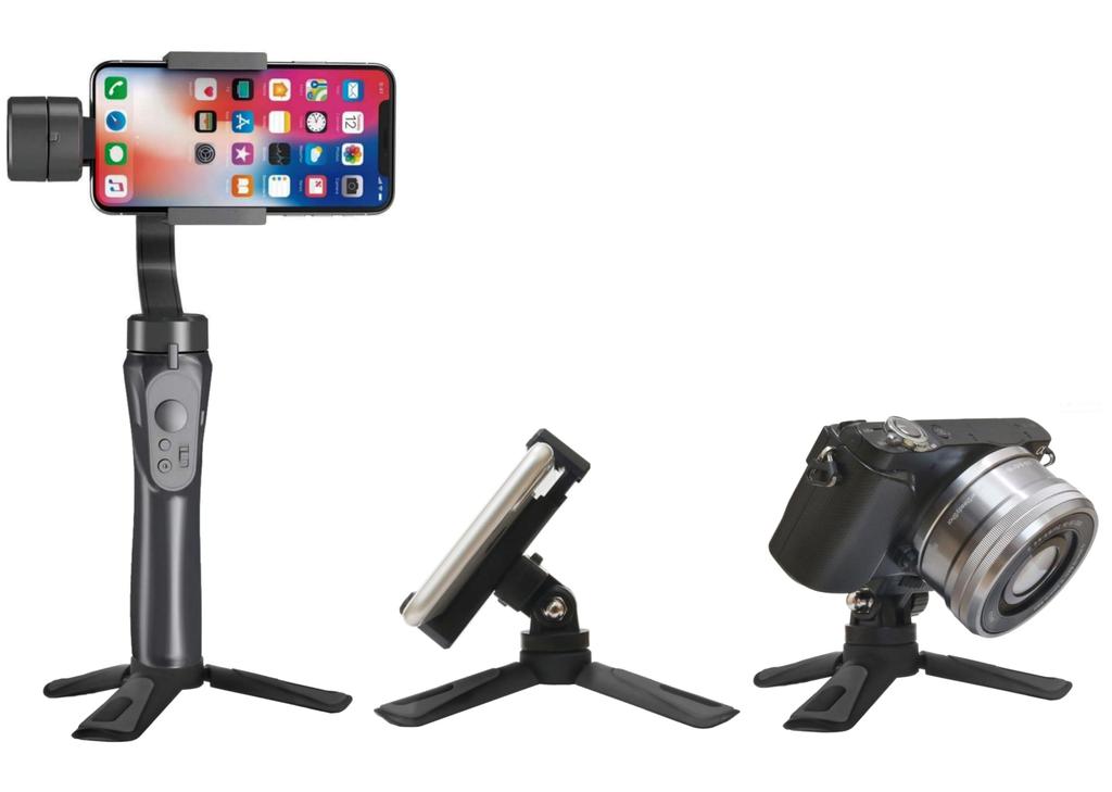 2-vägs Mini Stativ tum Skruv Låg Vinkel Bordsstativ Vikbart Portabelt Bordsstativ Fotograferingsgrepp Kompatibelt med Smartphones Digitalkameror