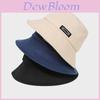 Cotton Fisherman Hat For Men Women Sun Protection Large Brim Summer Fashion Sun Hat With Letter Embroidery