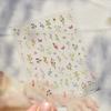 Flower Nail Art Stickers Decals, Spring Flowers Nail Stickers for Nail Art, Floral Plant Nails Design 5D Embossed Nail Decals Flower Stickers for