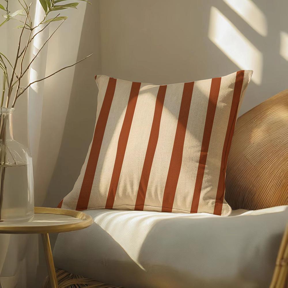 Creamywhitebrown Pillow Case Pillowcase, Double-Sided Printed, Sofa Cushion, Bedroom Headboard