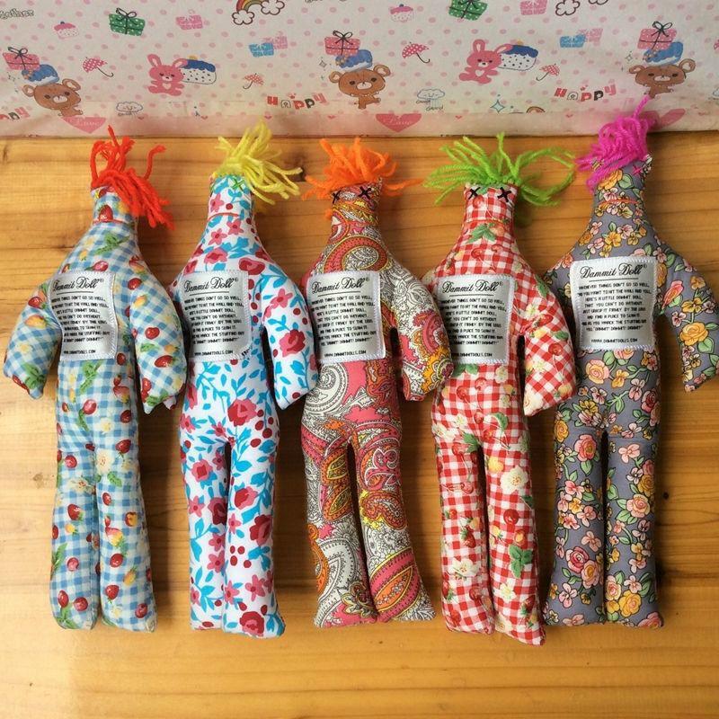 Dammit Doll Plush Toy Creative Straw Man Kids Gift With Pp Cotton Filling