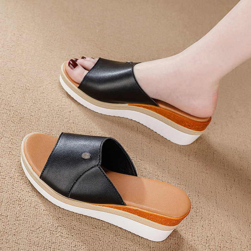 Without Heels In The Forest Woman's Slippers Sandal For Summer Shoes Flip Flops Sneakers Sports Collection 2025elegant
