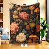 1pc Natural Pattern Flannel Blanket, High-definition Digital Print, Suitable for All Seasons, Sofa Throw, Skin-friendly and Soft 100% Polyester Fiber,