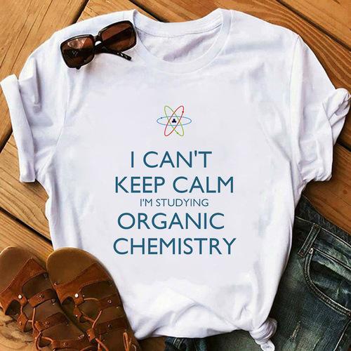 Chemistry Is Awesome The Chemistry Equation Is Great. Baggy Top, Crew-neck, Hipster T-top Aesthetic Clothes Oversized T Shirt