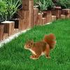 Waterproof Garden Decor for Flower Beds Realistic Squirrel Stake, 2D Flat Acrylic Yard Art Creative Backyard Animal Cute Ornament Outdoor Lawn