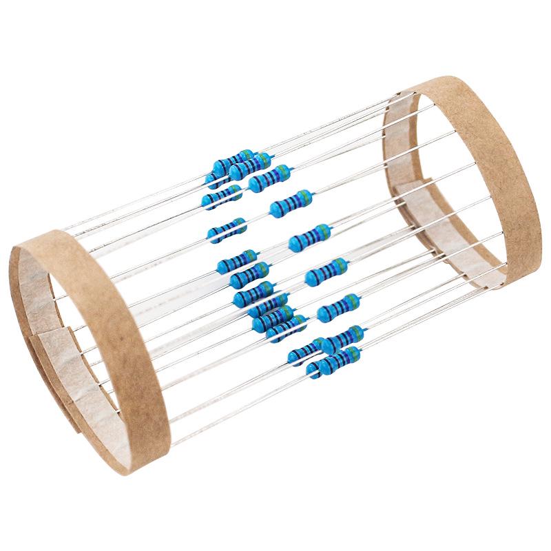 600-Piece 1% Precision Metal Film Resistor Set, 1/4W, 5-Band, 30 Resistance Values