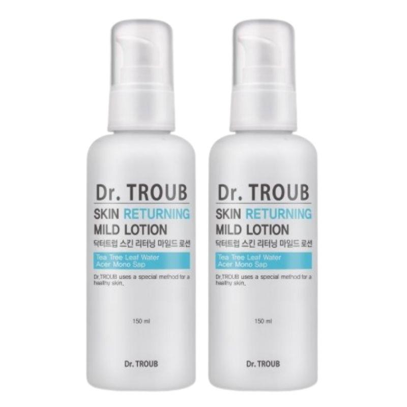 SIDMOOL Dr. Troub Skin Returning Mild Lotion 150ml Tea Tree Leaf Water 50.8% Acer Mono Sap 29% Centella Panthenol Non-Comedogenic Facial Moisturizer