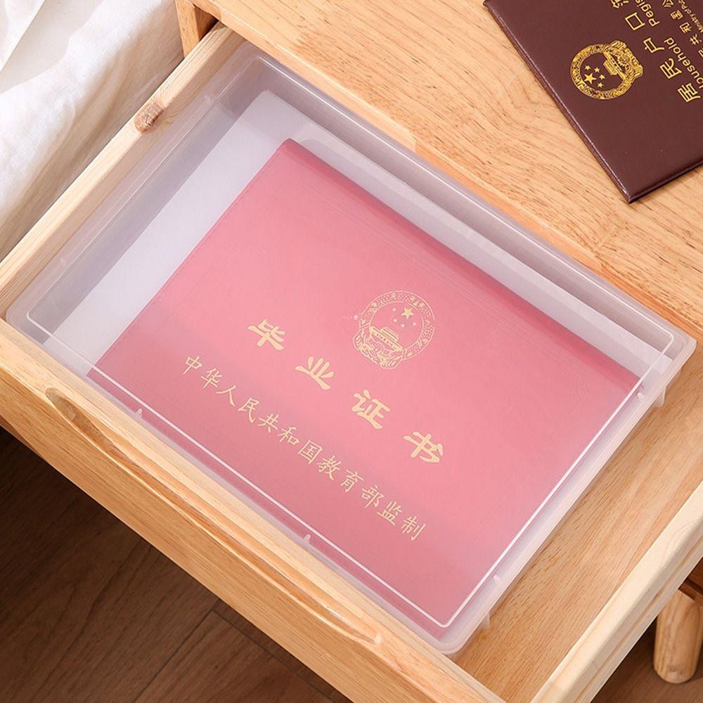 Classification Folder Document Storage Box Desk Organizer File Organizer Box Photocards