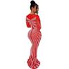 Elegant European & American Rhinestone Evening Gown