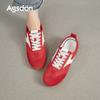 Augustine red ballet training shoes women's 2025 new summer light flat casual sports soft baseplate shoes