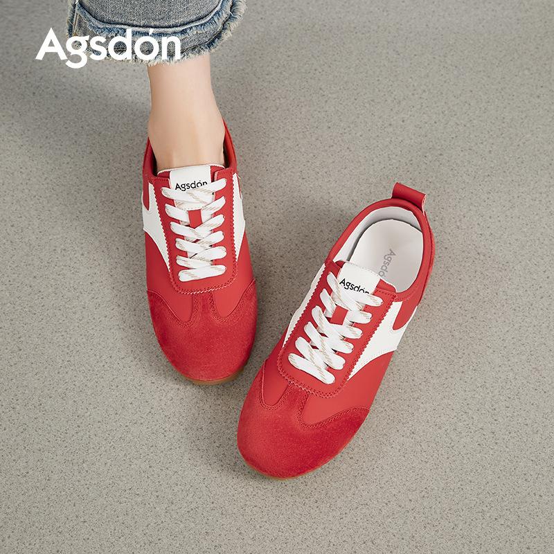 Augustine red ballet training shoes women's 2025 new summer light flat casual sports soft baseplate shoes