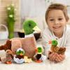 Zomiboo 5 Pieces Duck Stuffed Animals Plush Toys Includes Big Stuff Mommy Duck with 4 Little Baby Duck Soft Duck Family Plush with Zipper Pouch for