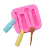 WTEMPO Cake Decor Chocolate Baking DIY Molds Creative Cosmetic Shaped Baking Molds Lipstick Eyebrow Pencil Makeup Tools Shaped Silicone Fondant Molds