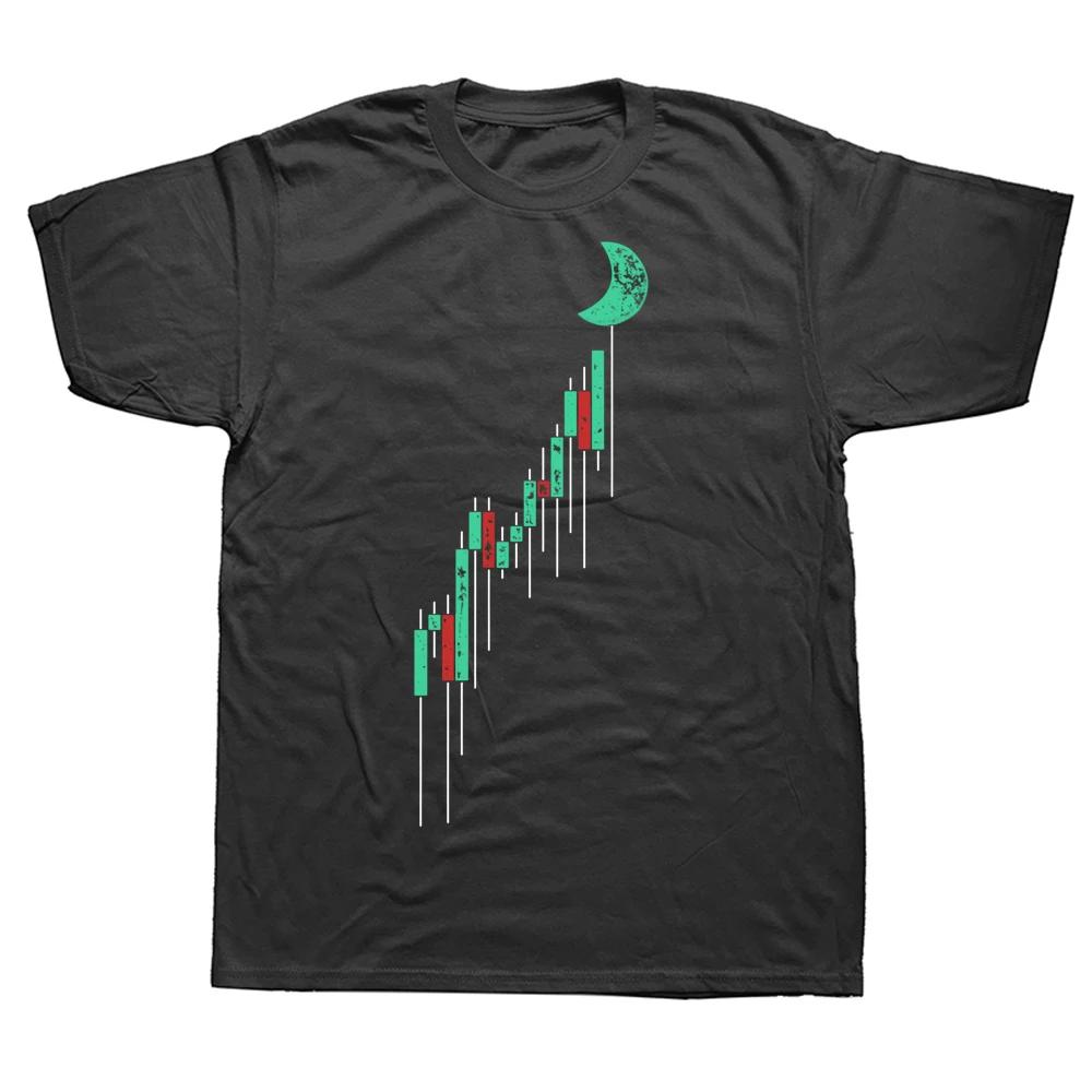 

Funny Vintage Stock Chart To The Moon T Shirts Graphic Cotton Streetwear Eat Sleep Trade Day Trading Trader Hip Hop T-shirt -... S разноцветный