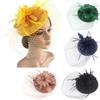 Retro Sinamay Headband Fascinator Wedding Ascot Hat Hatinator Birdcage Veil