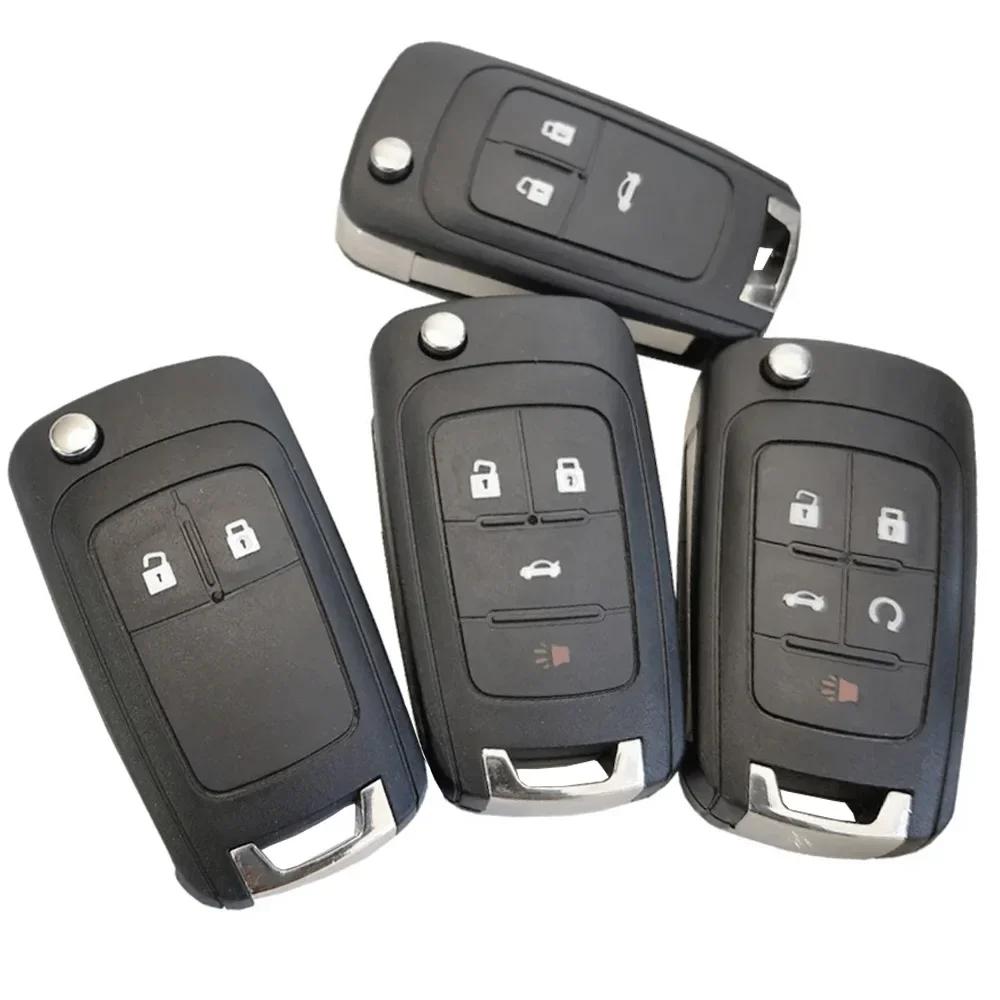 Yocasty Replacement 2 3 4 5 Button Remote Flip Car Key Shell Case Cover For Opel Chevrolet Cruze Lova Camaro Impala Spark