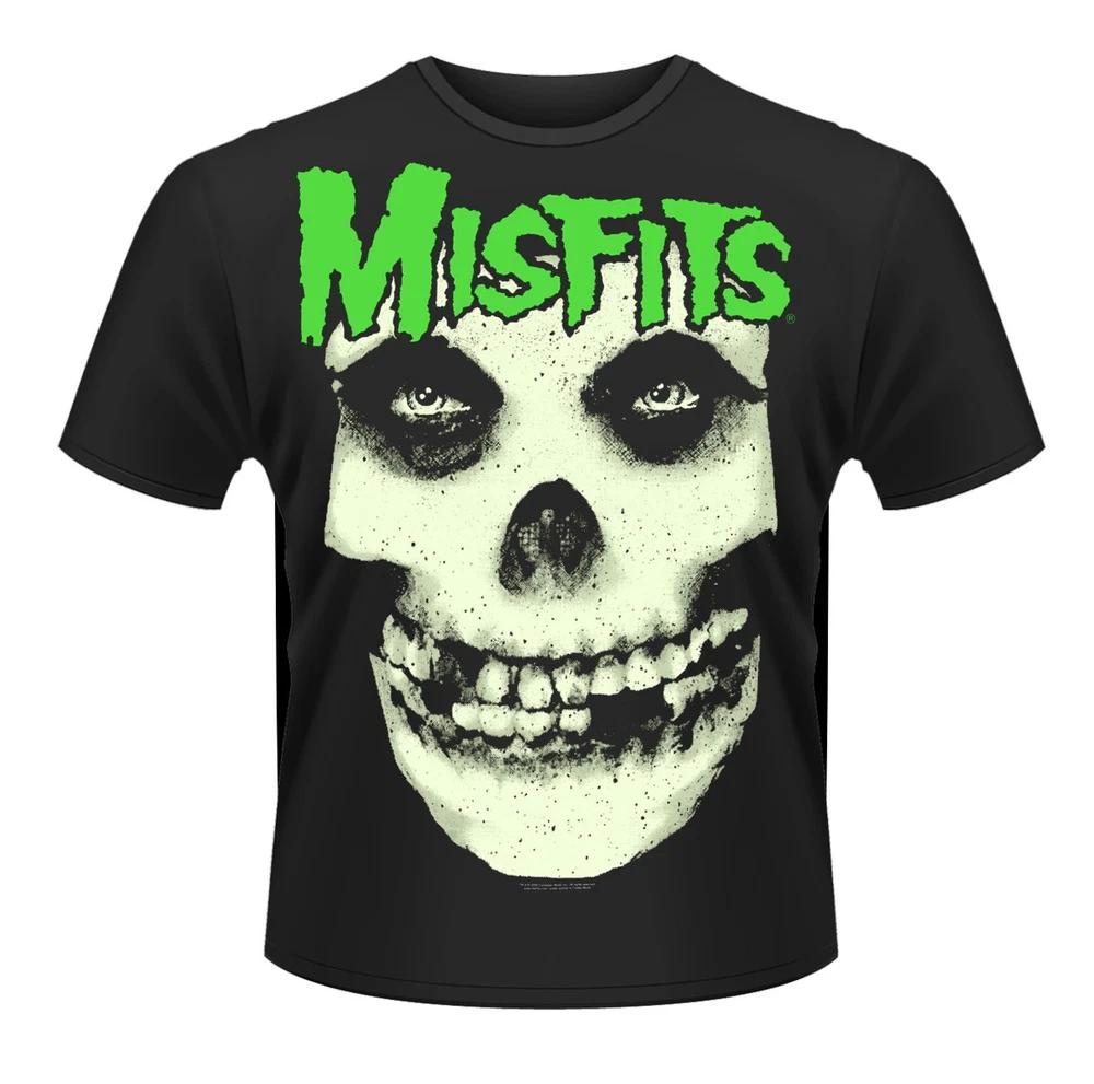 Misfits Glow Jurek Skull Rock Punk Licensed Tshirt Unisex L