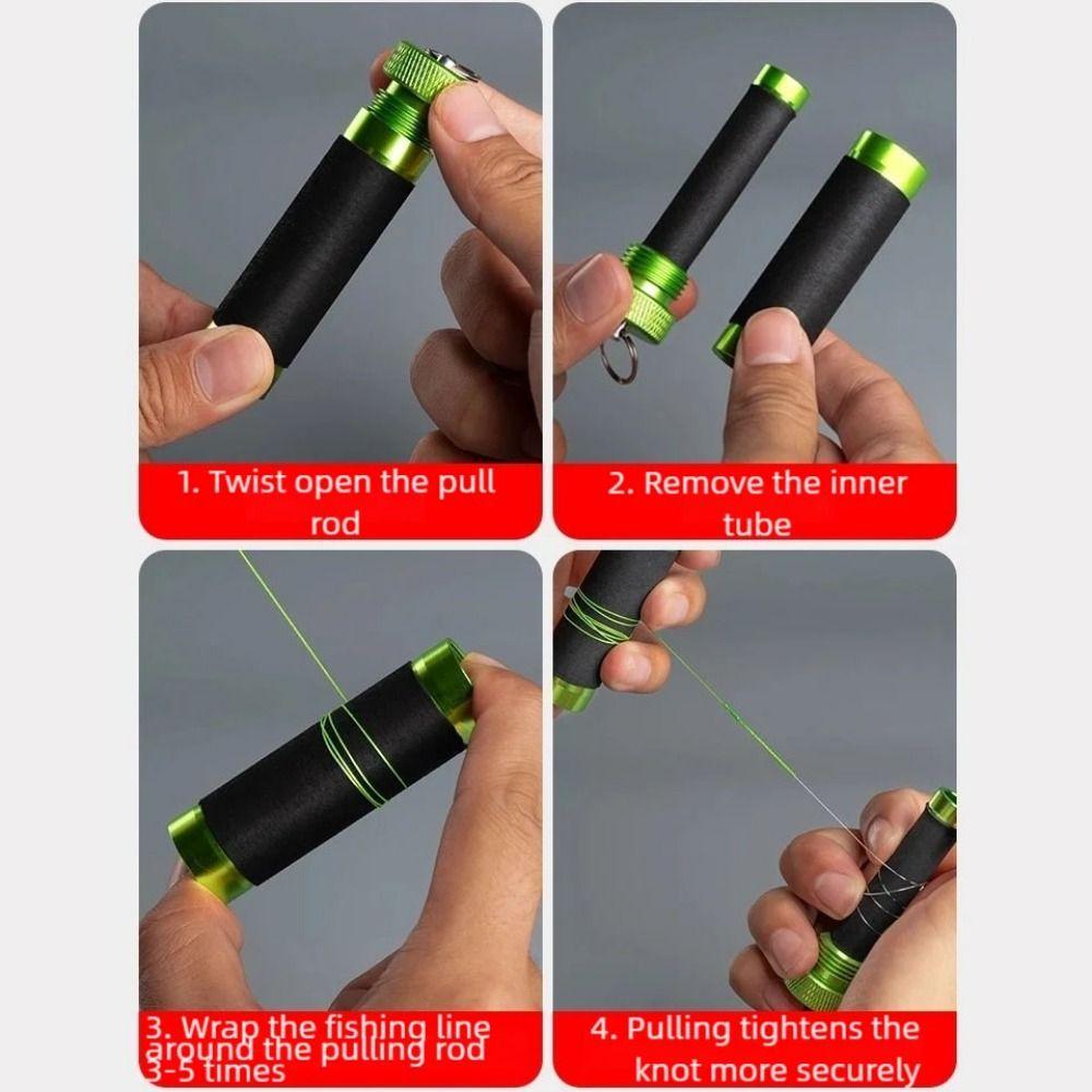 Fast Line Cutting Zinc Zinc Alloy Cable Rod Protect Hands Fishing Line Puller Line Pulling Loop  Tackle Tool
