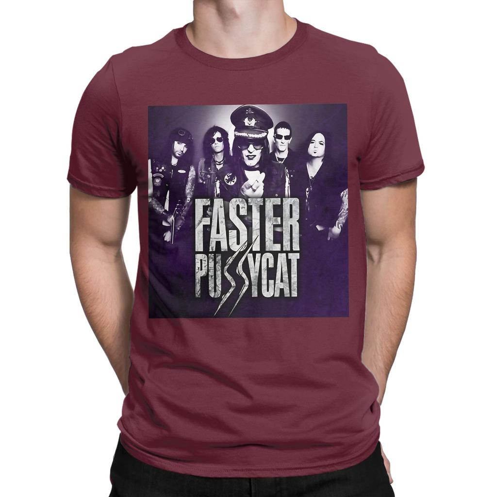 Faster Pussycats Funny 100 Cotton Tshirt Faster Pussycat Tops Tees For Unisex