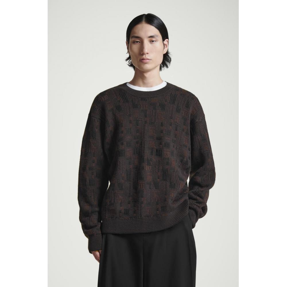 

Свитер с геометрическим жаккардовым узором COS Japan