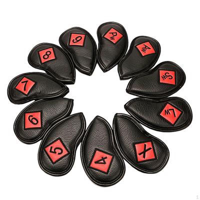 11PCS Golf Cover with Numbers Recognition Club Headcover Wedges Sleeve Anti-Scratch Carrying Travel